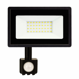 Светодиодный прожектор 30W S6-SMD-30-Slim+Sensor 6200К 220V IP65 с